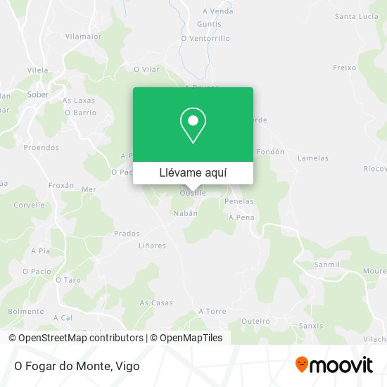 Mapa O Fogar do Monte