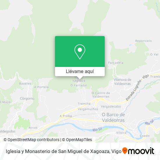 Mapa Iglesia y Monasterio de San Miguel de Xagoaza