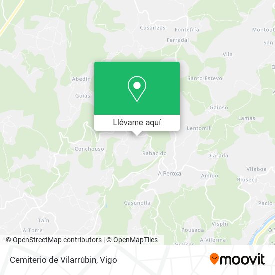 Mapa Cemiterio de Vilarrúbin
