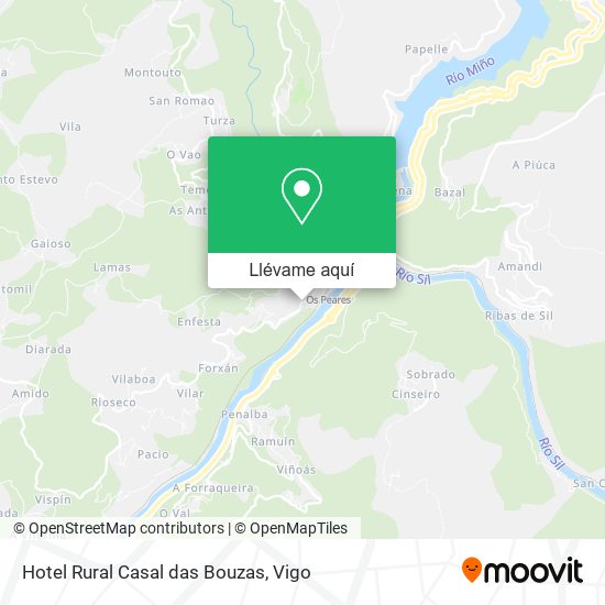 Mapa Hotel Rural Casal das Bouzas