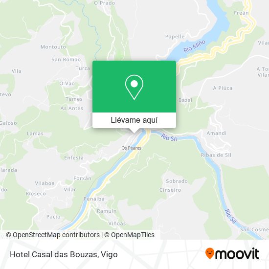 Mapa Hotel Casal das Bouzas