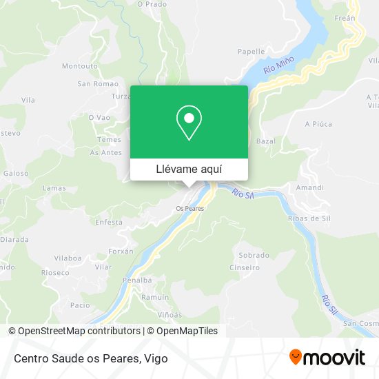 Mapa Centro Saude os Peares