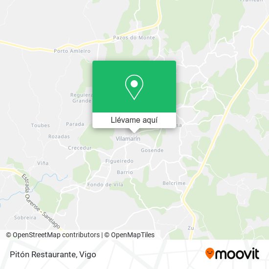 Mapa Pitón Restaurante