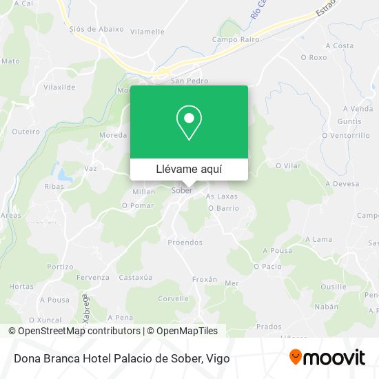 Mapa Dona Branca Hotel Palacio de Sober