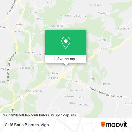 Mapa Café Bar o Bigotes