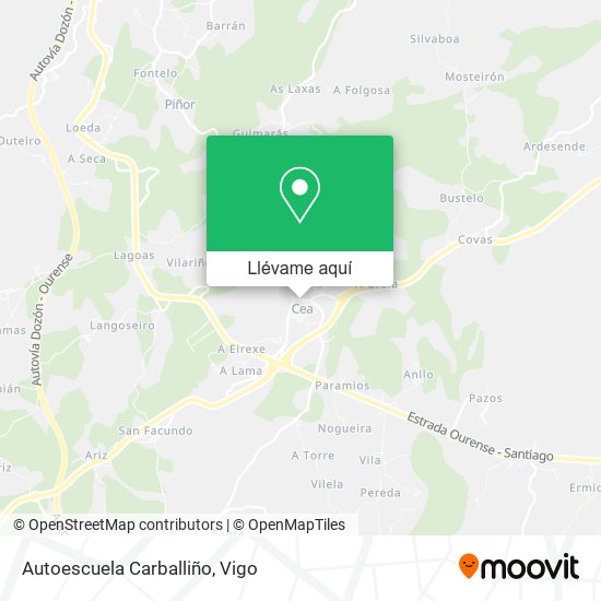 Mapa Autoescuela Carballiño