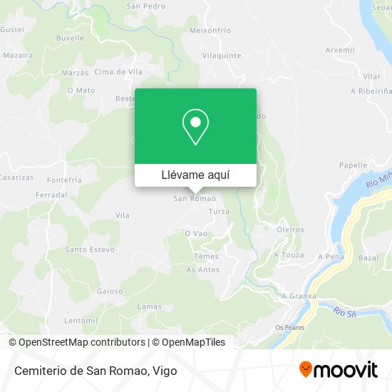 Mapa Cemiterio de San Romao