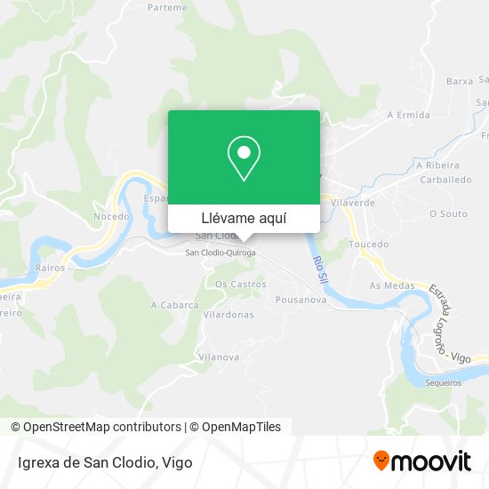 Mapa Igrexa de San Clodio
