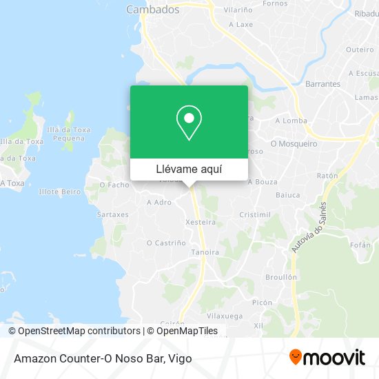 Mapa Amazon Counter-O Noso Bar