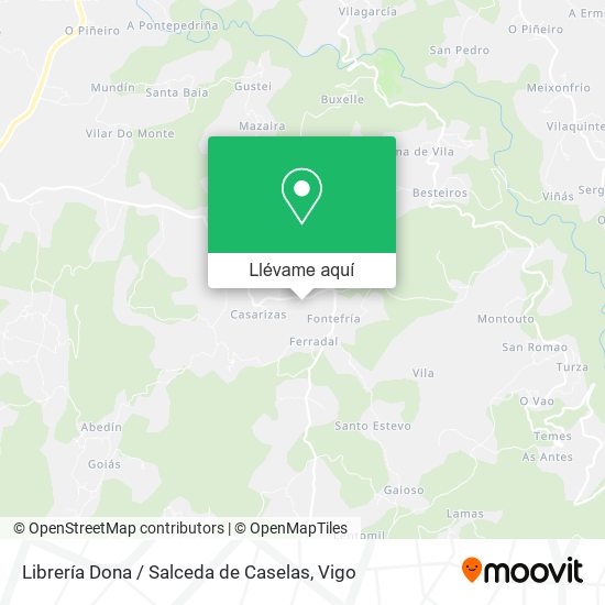 Mapa Librería Dona / Salceda de Caselas