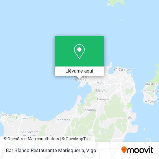 Mapa Bar Blanco Restaurante Marisquería