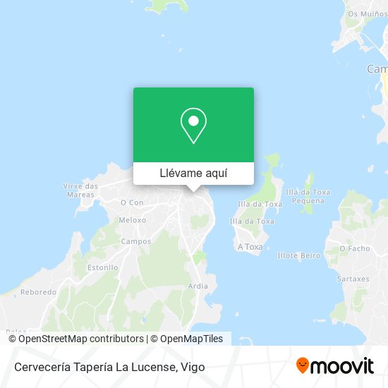 Mapa Cervecería Tapería La Lucense