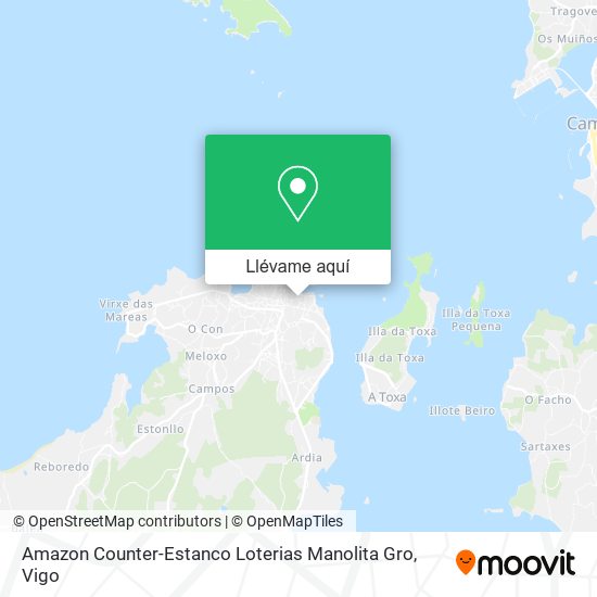 Mapa Amazon Counter-Estanco Loterias Manolita Gro