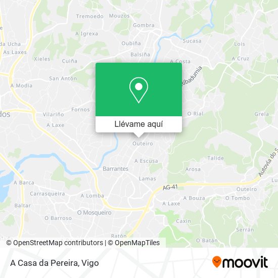 Mapa A Casa da Pereira