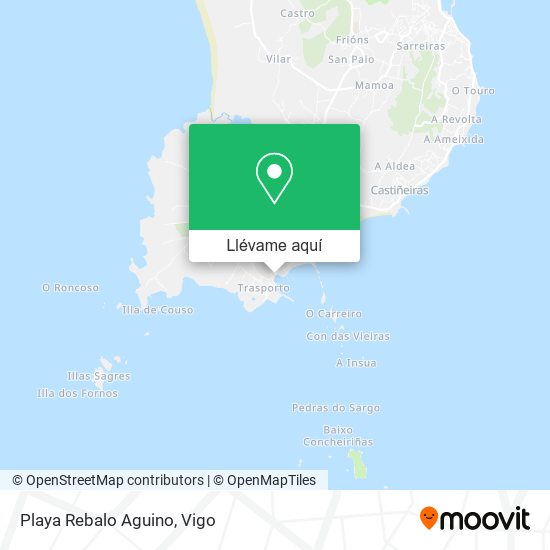 Mapa Playa Rebalo Aguino