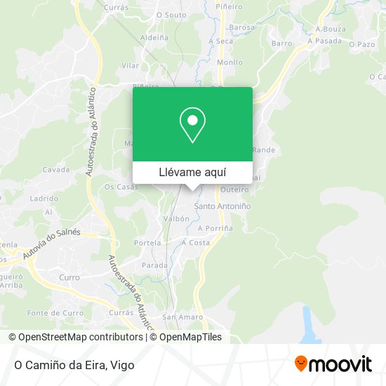 Mapa O Camiño da Eira