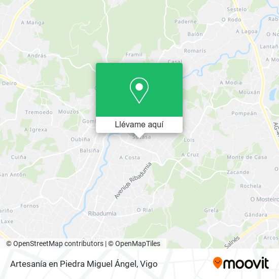 Mapa Artesanía en Piedra Miguel Ángel