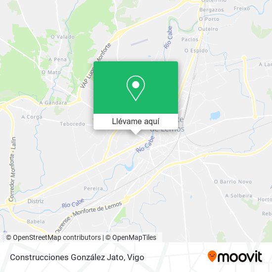 Mapa Construcciones González Jato