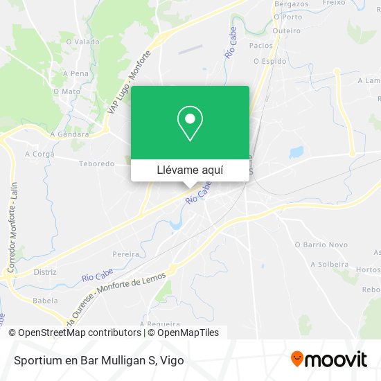 Mapa Sportium en Bar Mulligan S