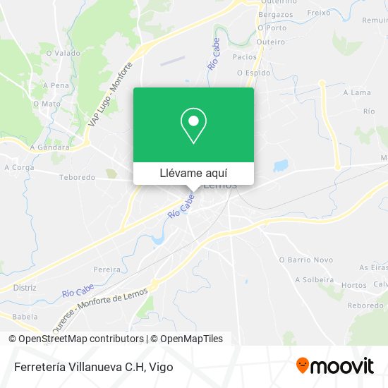 Mapa Ferretería Villanueva C.H
