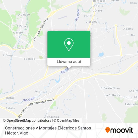 Mapa Construcciones y Montajes Eléctricos Santos Héctor