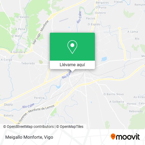 Mapa Meigallo Monforte