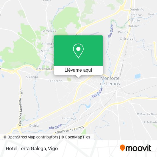 Mapa Hotel Terra Galega