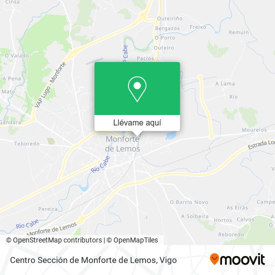 Mapa Centro Sección de Monforte de Lemos