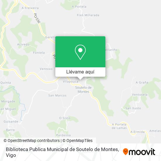 Mapa Biblioteca Publica Municipal de Soutelo de Montes