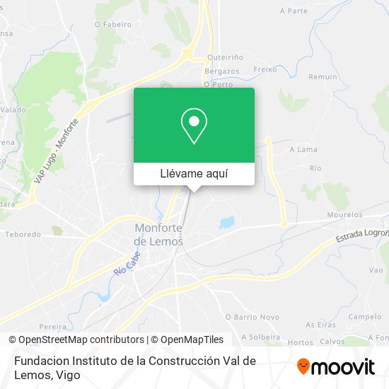 Mapa Fundacion Instituto de la Construcción Val de Lemos