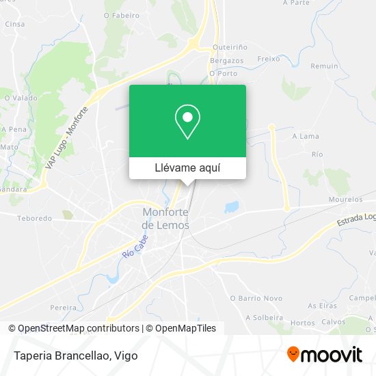 Mapa Taperia Brancellao
