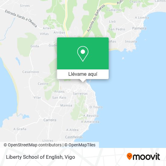 Mapa Liberty School of English