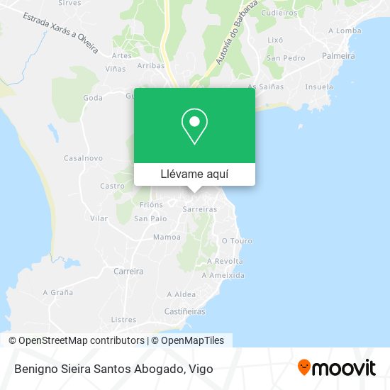 Mapa Benigno Sieira Santos Abogado