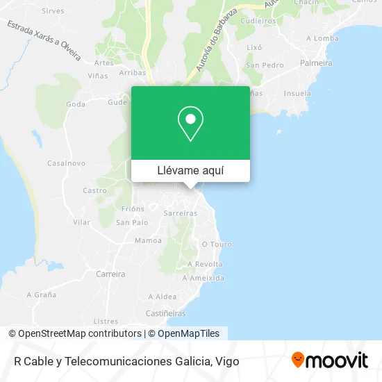 Mapa R Cable y Telecomunicaciones Galicia