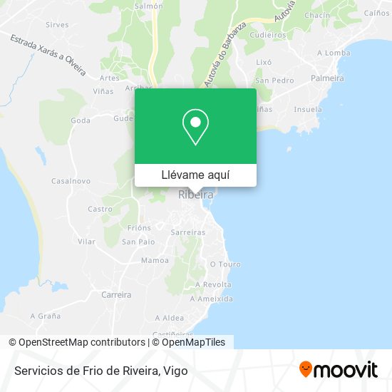 Mapa Servicios de Frio de Riveira