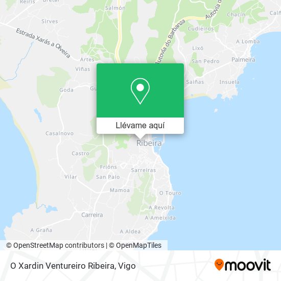 Mapa O Xardin Ventureiro Ribeira