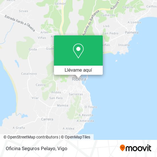 Mapa Oficina Seguros Pelayo