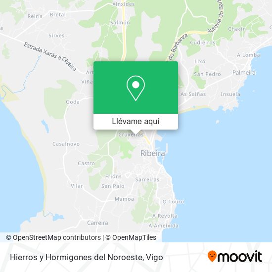 Mapa Hierros y Hormigones del Noroeste