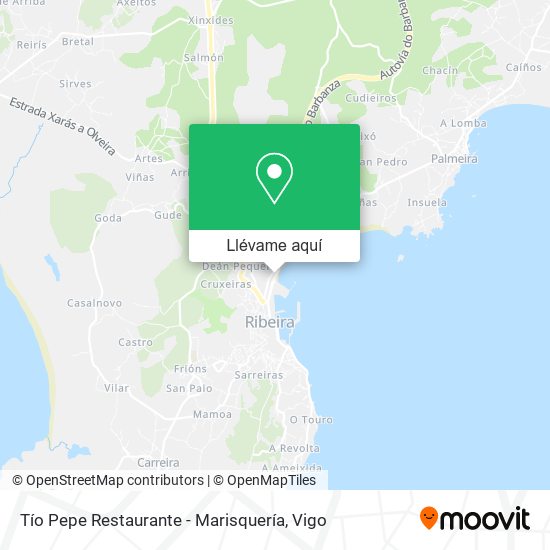 Mapa Tío Pepe Restaurante - Marisquería