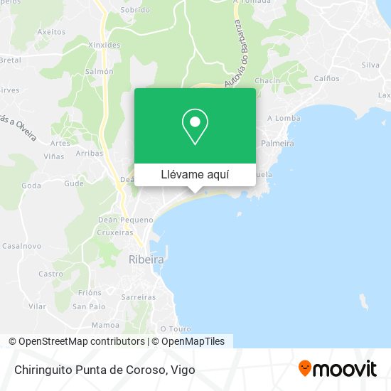 Mapa Chiringuito Punta de Coroso