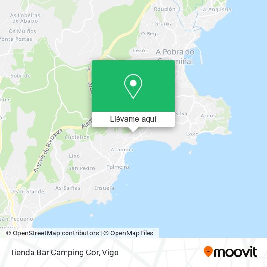 Mapa Tienda Bar Camping Cor