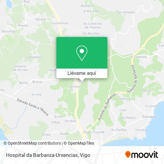 Mapa Hospital da Barbanza-Urxencias