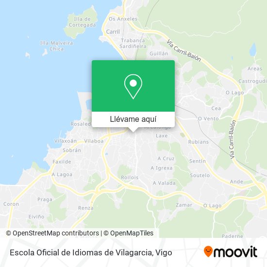 Mapa Escola Oficial de Idiomas de Vilagarcia