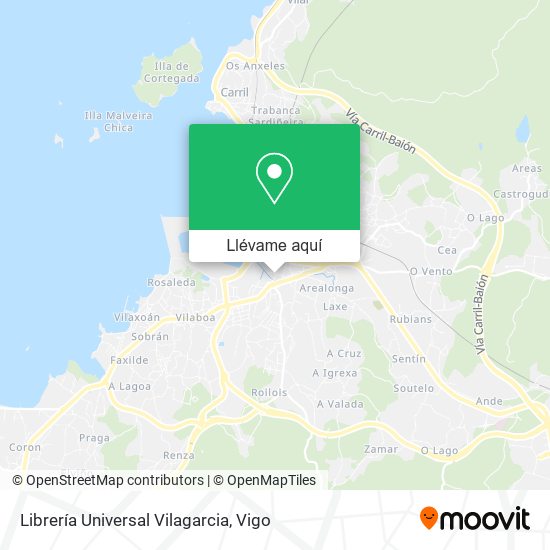 Mapa Librería Universal Vilagarcia