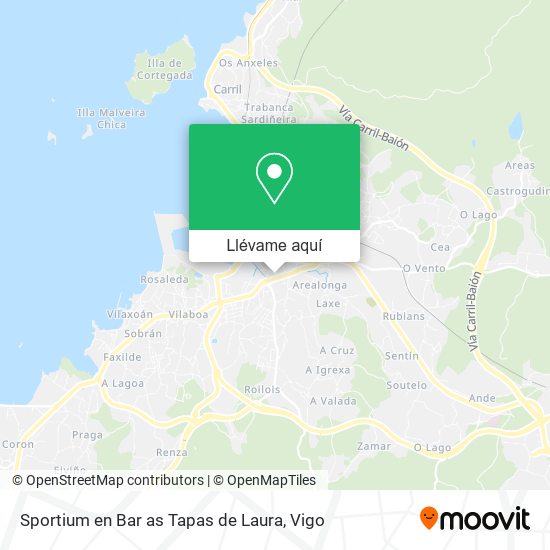 Mapa Sportium en Bar as Tapas de Laura