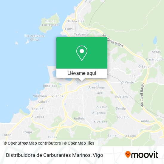 Mapa Distribuidora de Carburantes Marinos