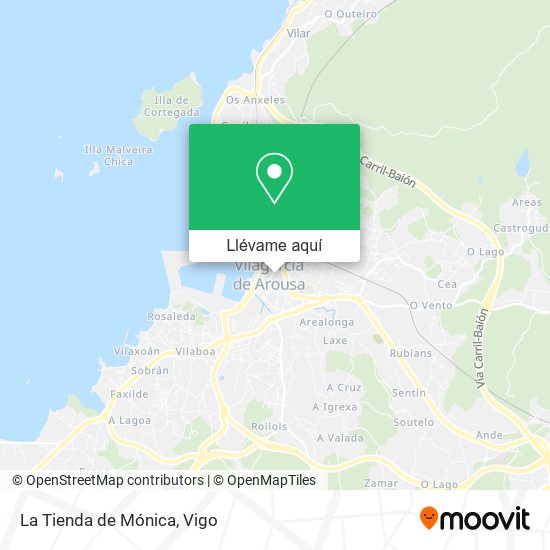 Mapa La Tienda de Mónica