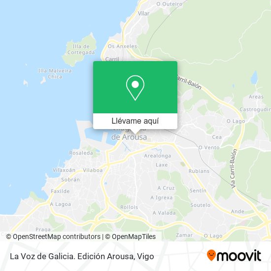 Mapa La Voz de Galicia. Edición Arousa