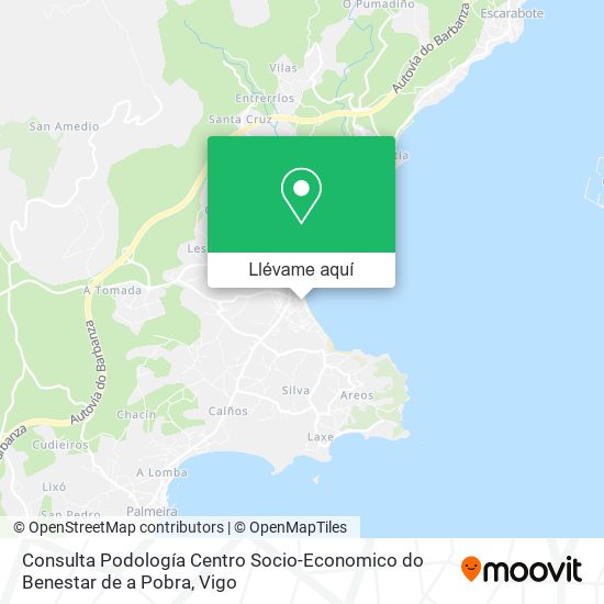 Mapa Consulta Podología Centro Socio-Economico do Benestar de a Pobra