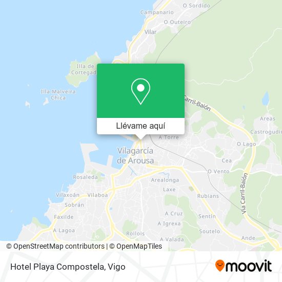 Mapa Hotel Playa Compostela